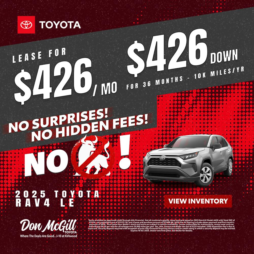 2025 RAV4 LE | Don McGill Toyota