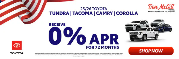 0% APR for 72 Months | Don McGill Toyota