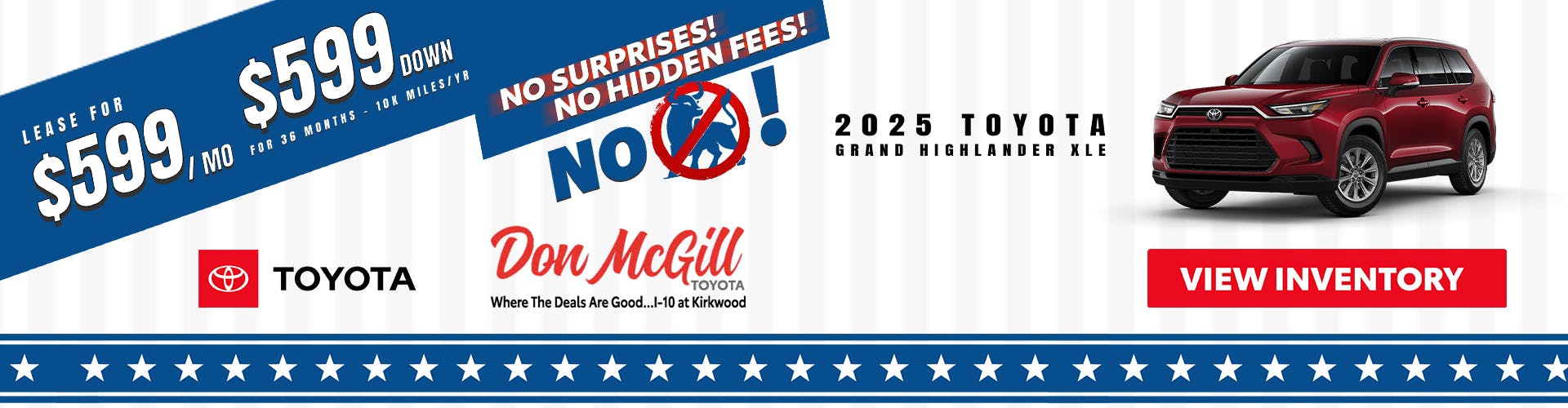 2025 Grand Highlander XLE 4th of July