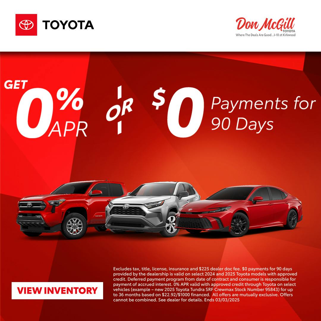 Get 0% APR & $0 Payments for 90 Days