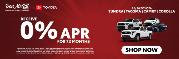 0% APR for 72 Months | Don McGill Toyota