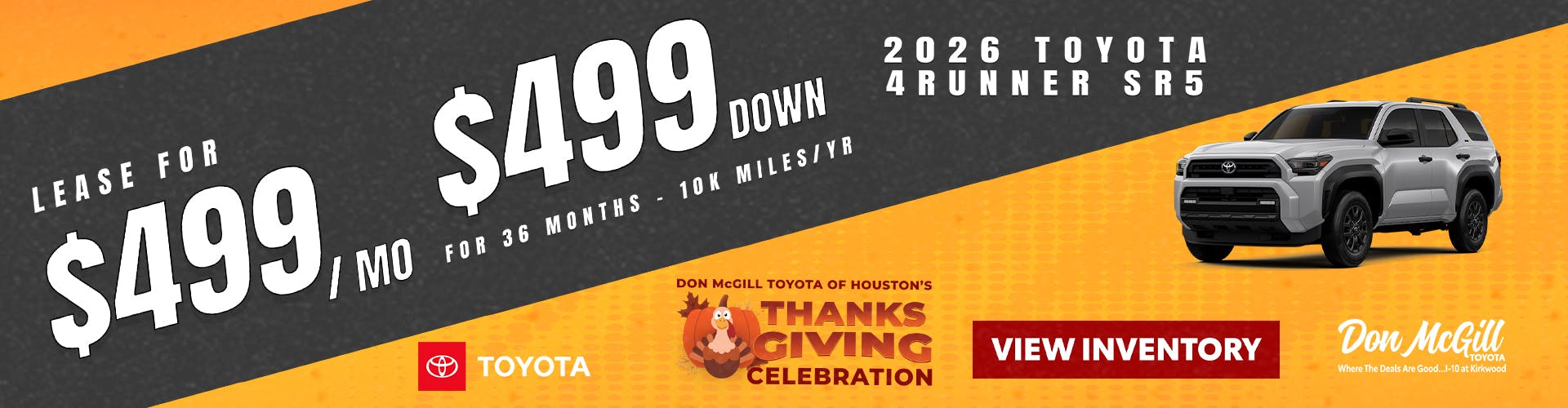 2026 4Runner SR5 4WD Special