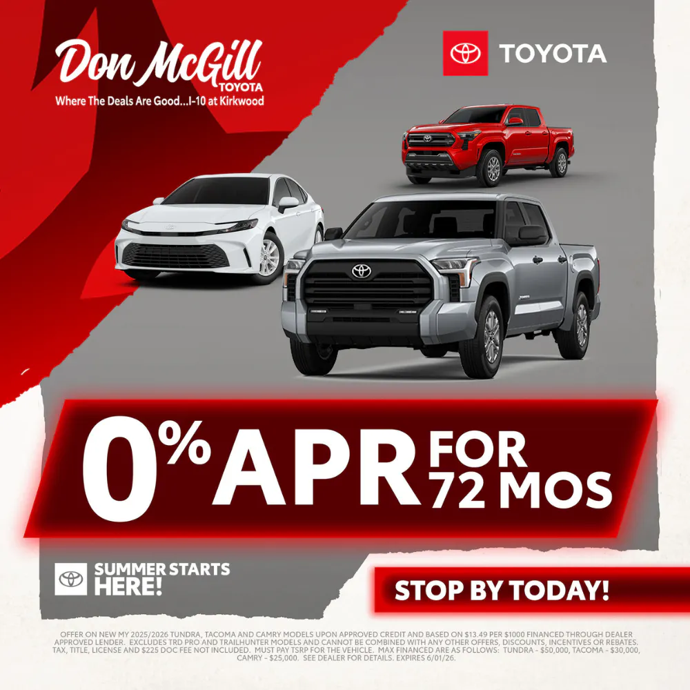 0% APR for 72 Months