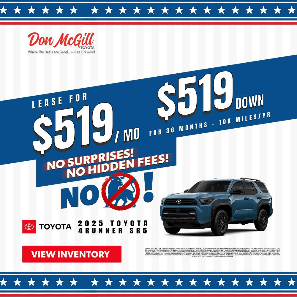 2025 4Runner SR5 4WD 4th of July