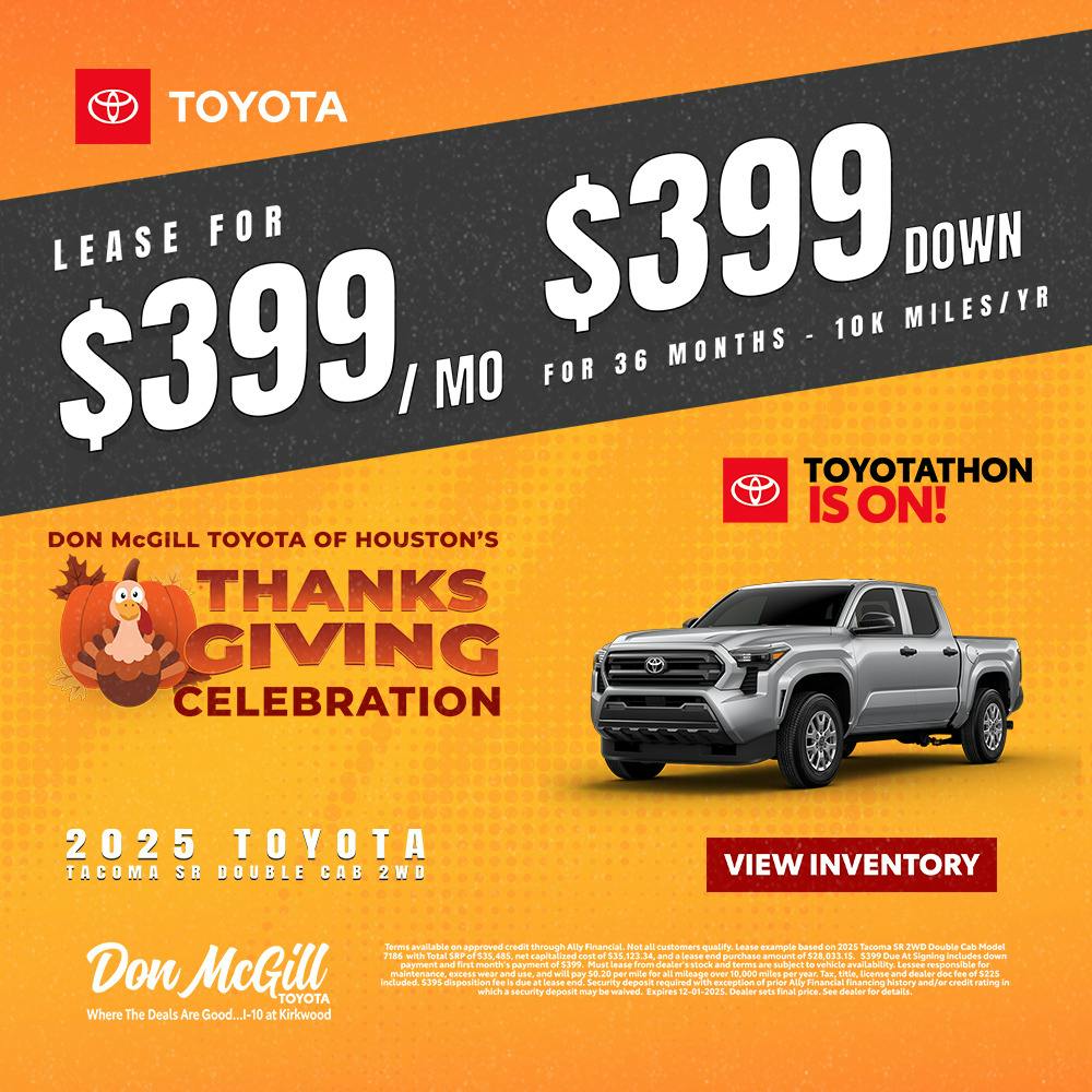 2025 Tacoma SR5 Toyotathon Sales Event