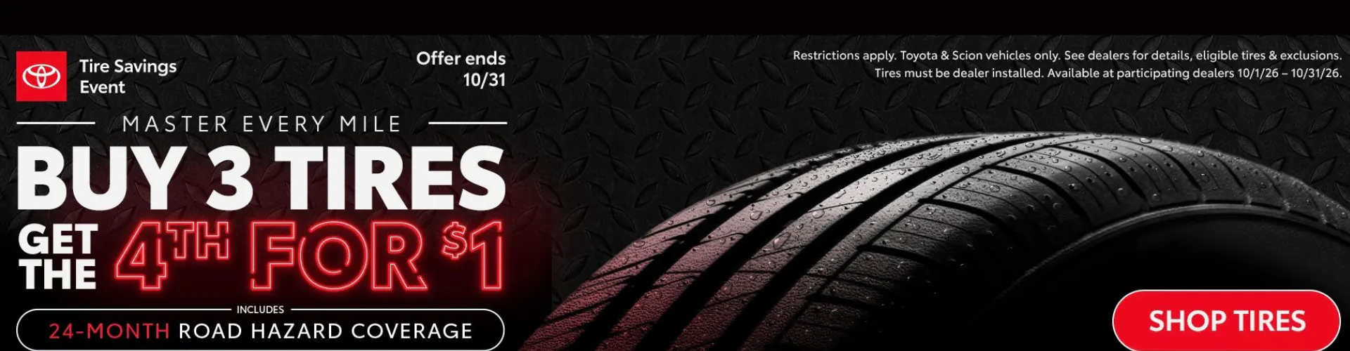 October 2026 Tire Savings