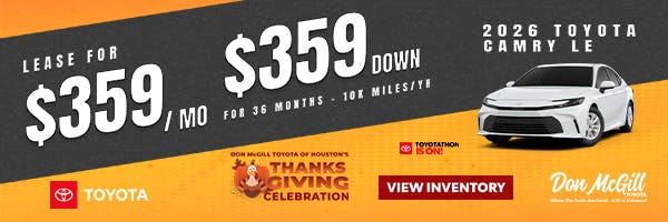 2026 Camry LE Toyotathon Sales Event | Don McGill Toyota