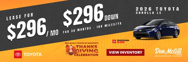 2026 Corolla LE Toyotathon Sales Event | Don McGill Toyota