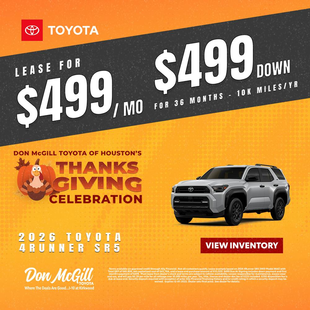 2026 4Runner SR5 4WD Special