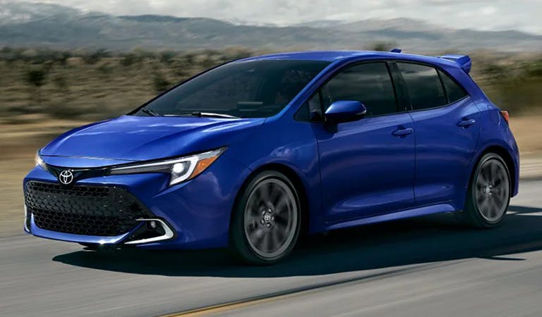 Toyota GR Corolla Looks in New Blue Color
