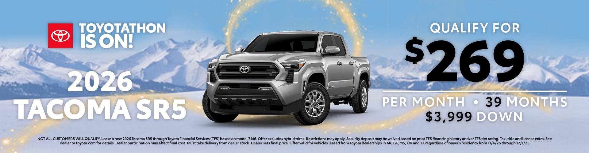 November 2025 GST Tacoma Lease Toyotathon