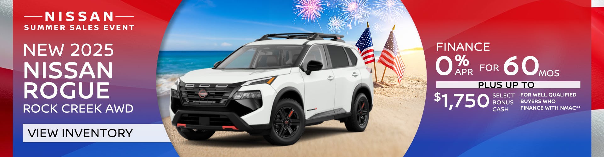 New 2025 Nissan Rogue – Finance for 0% APR
