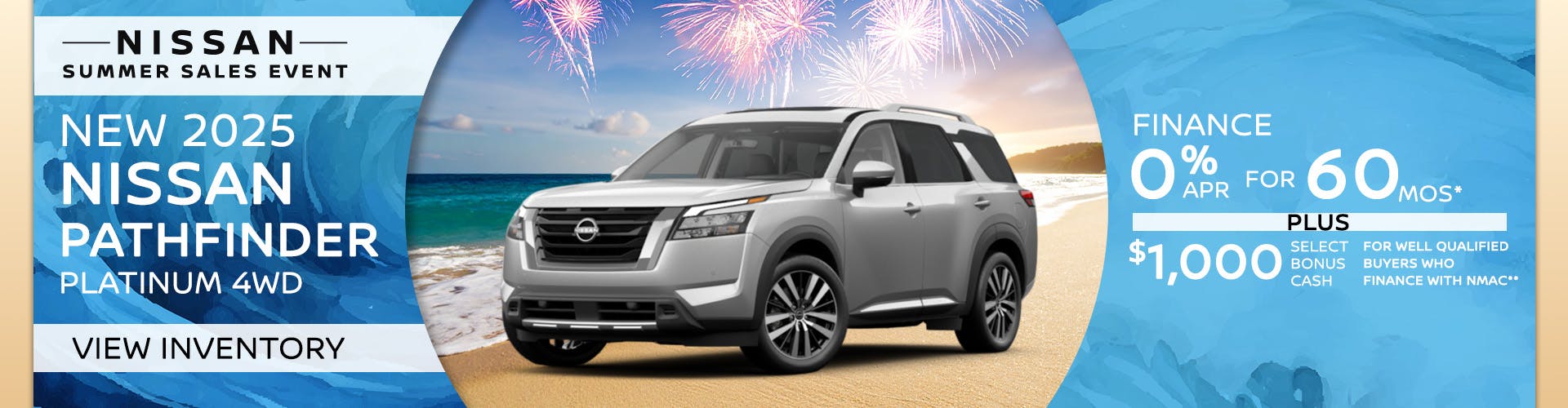 New 2025 Nissan Pathfinder Finance 0% APR