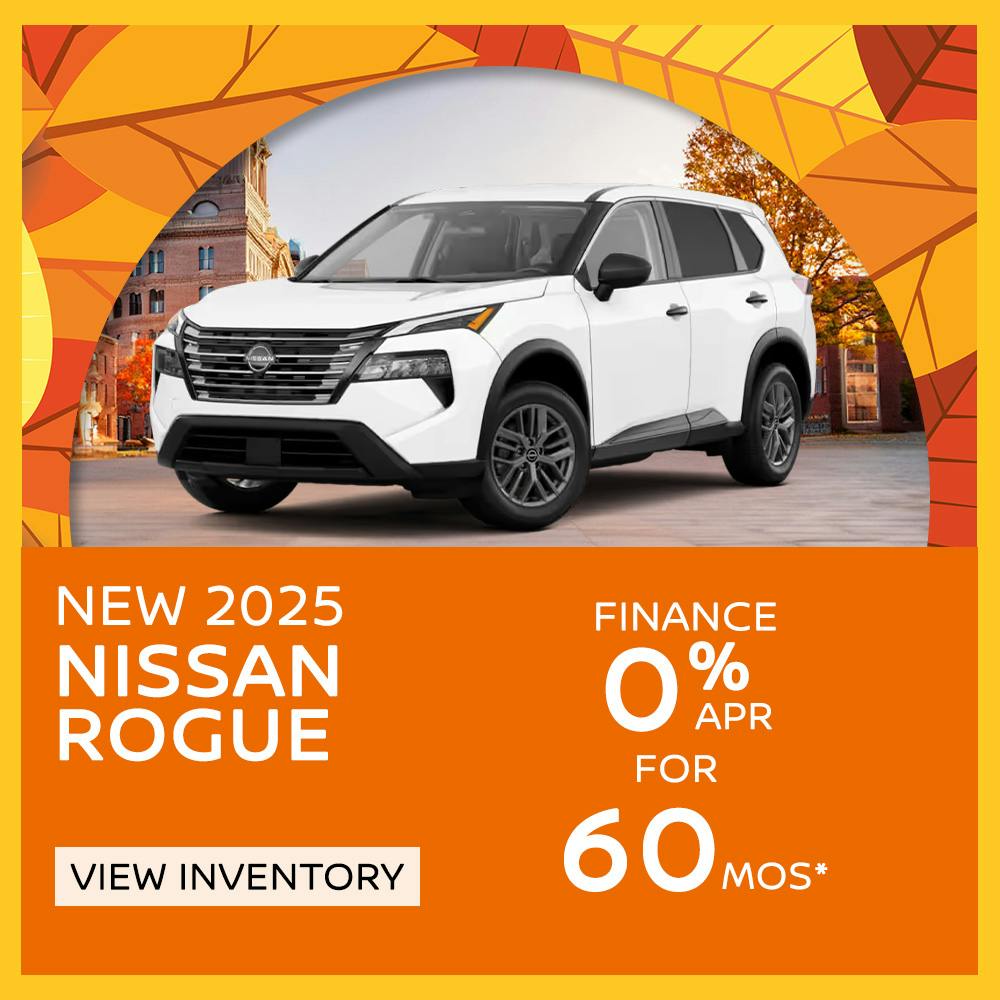 New 2025 Nissan Rogue – 0% APR