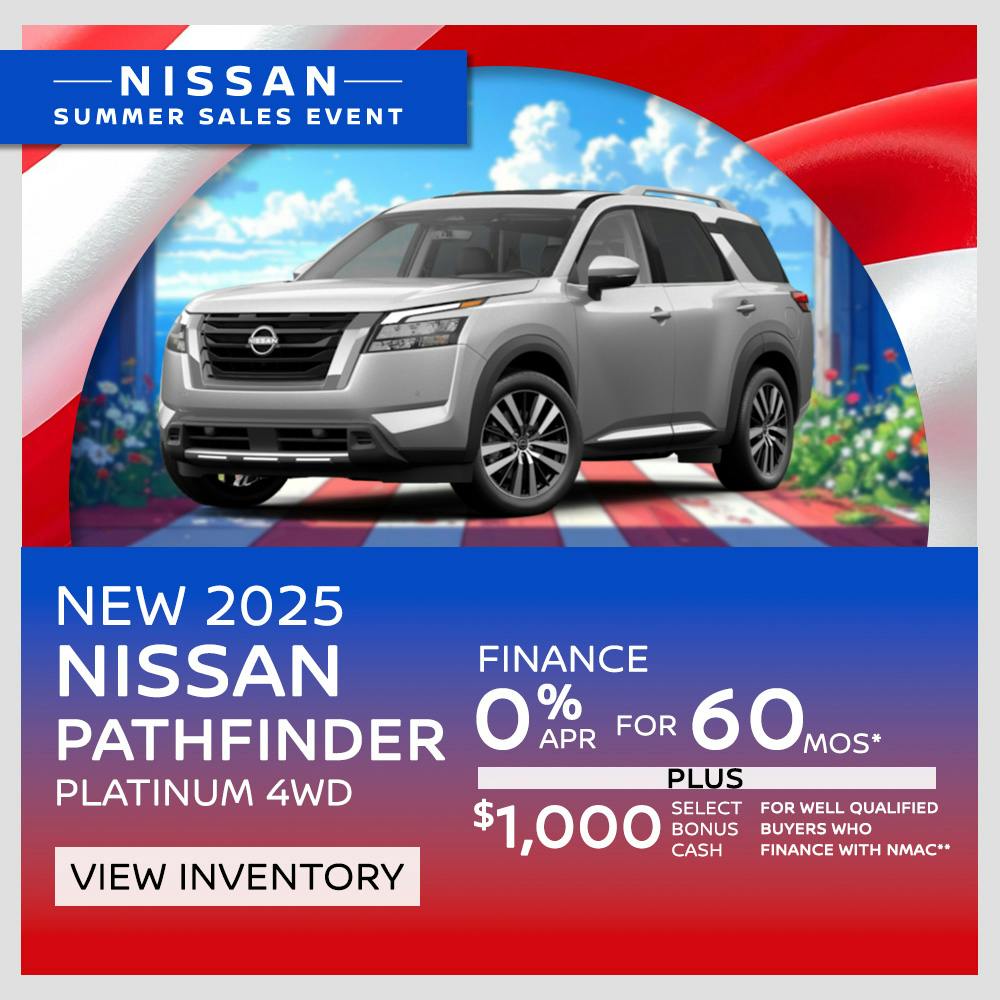 New 2025 Nissan Pathfinder Platinum Finance 0% APR