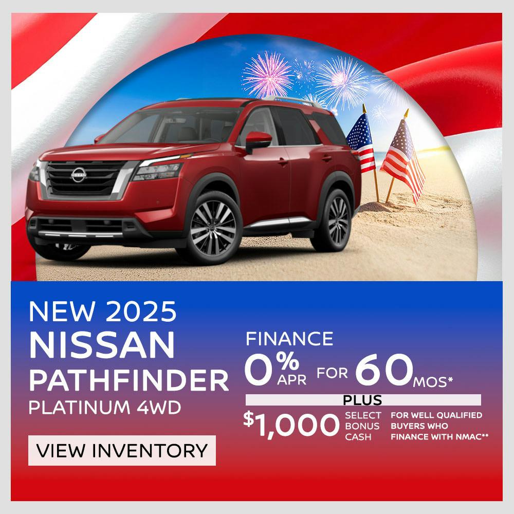 New 2025 Nissan Pathfinder Finance for 0% APR