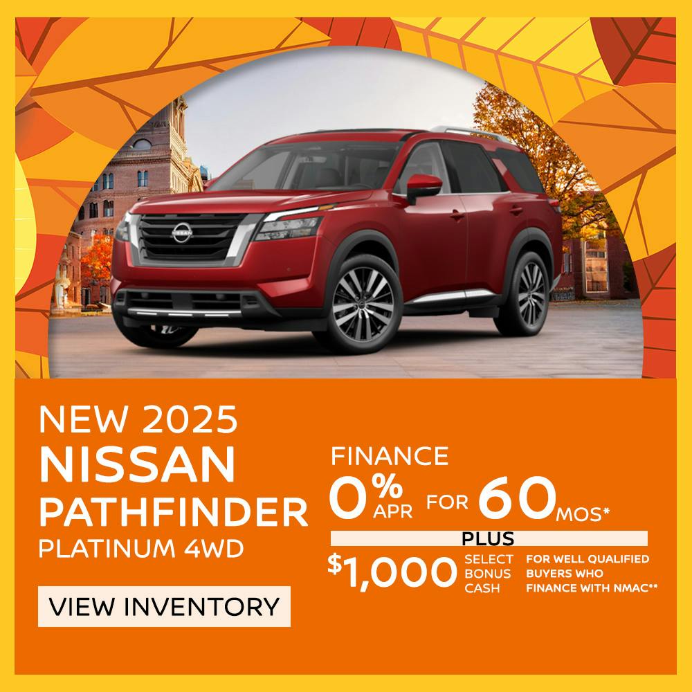 New 2025 Nissan Pathfinder – 0% APR