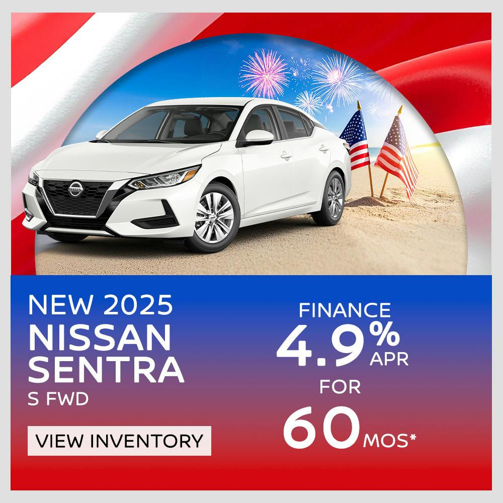 New 2025 Nissan Sentra Finance for 4.9% APR