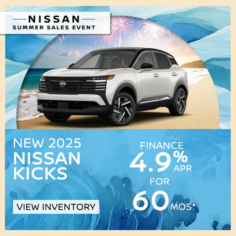 New 2025 Nissan Kicks Finance For 4.9% APR