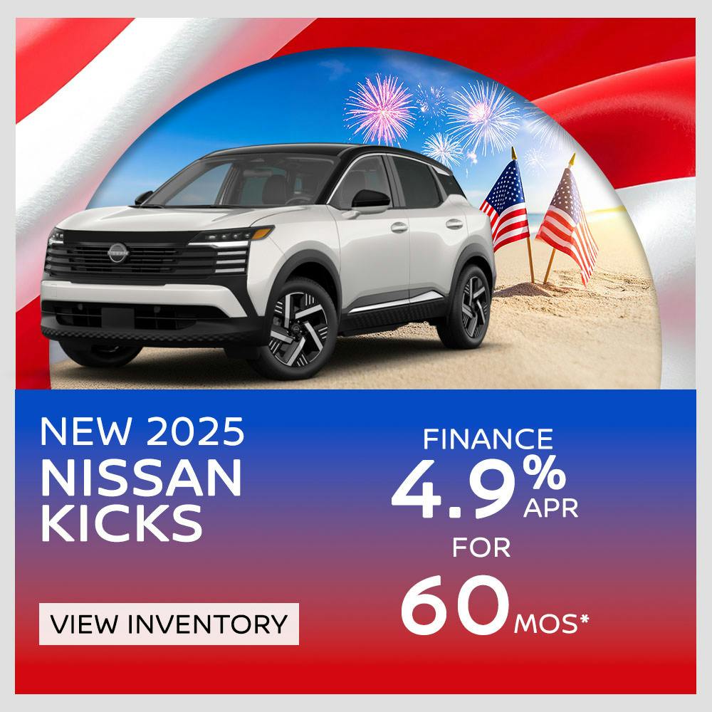 New 2025 Nissan Kicks Finance for 4.9% APR