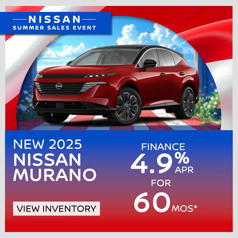 New 2025 Nissan Murano Finance 4.9% APR