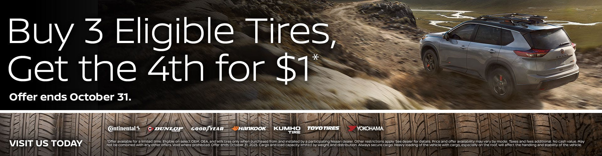 Buy 3 Eligible Tires Homepage Banner