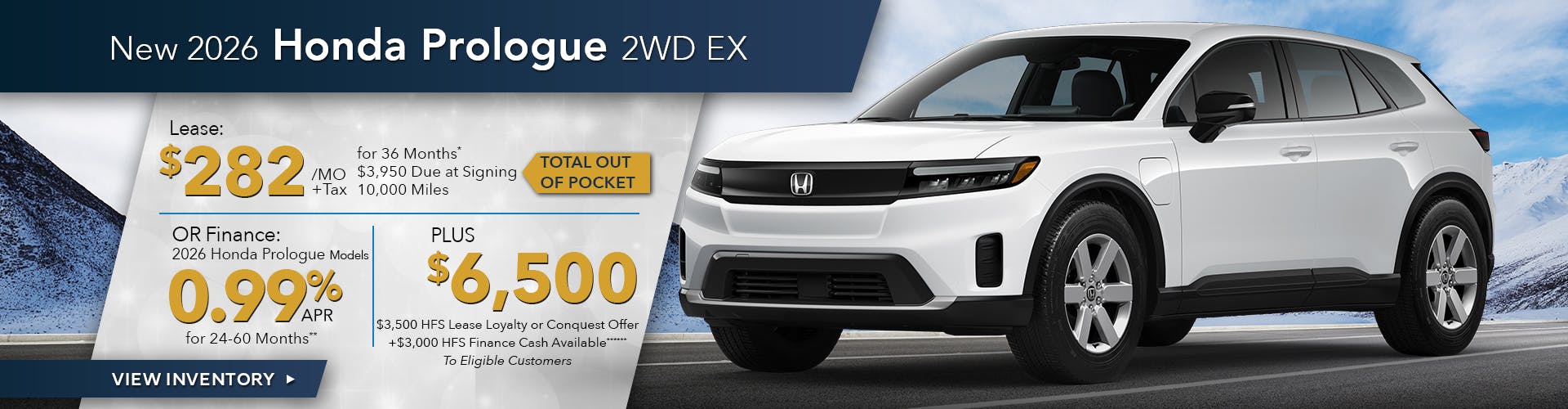 New 2026 Honda Prologue 2WD EX