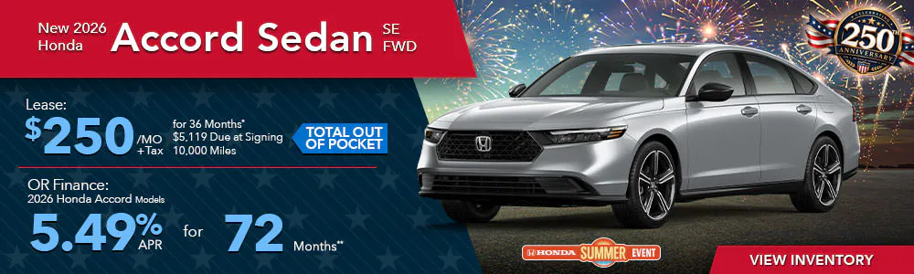 New 2026 Honda Accord Sedan SE FWD | First Honda Simi Valley