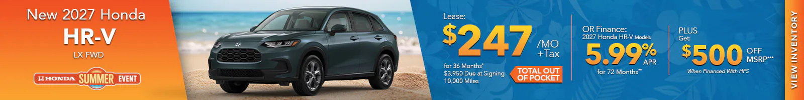 New 2027 Honda HR-V LX FWD
