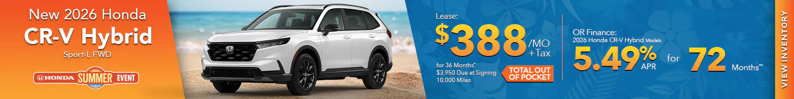 New 2026 Honda CR-V Hybrid Sport-L FWD