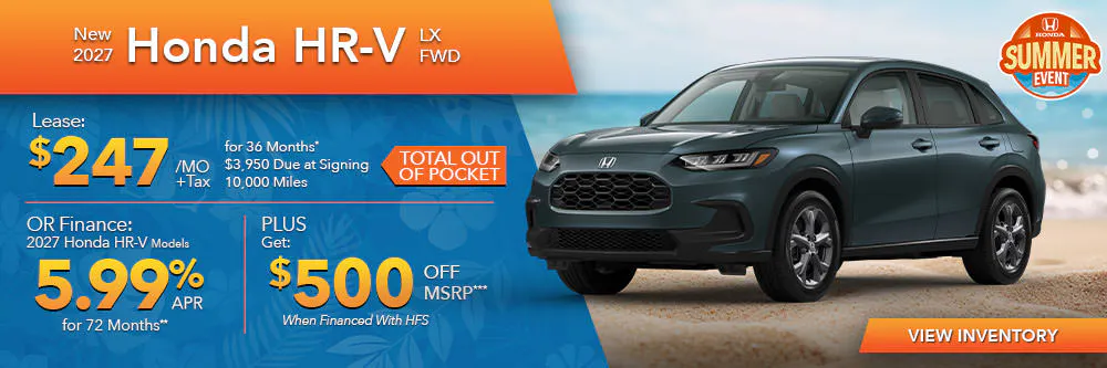 New 2027 Honda HR-V LX FWD | First Honda Simi Valley