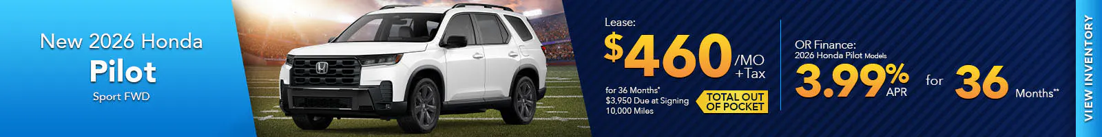 New 2026 Honda Pilot Sport FWD