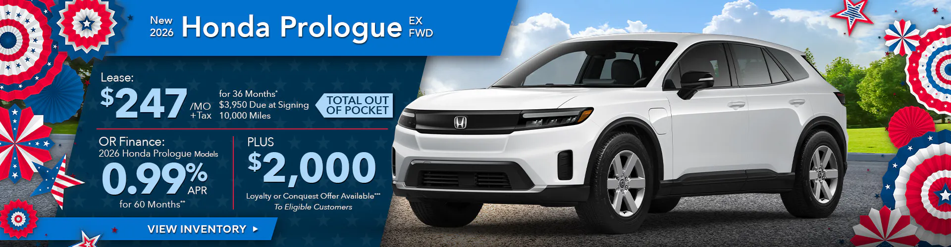 New 2026 Honda Prologue EX FWD
