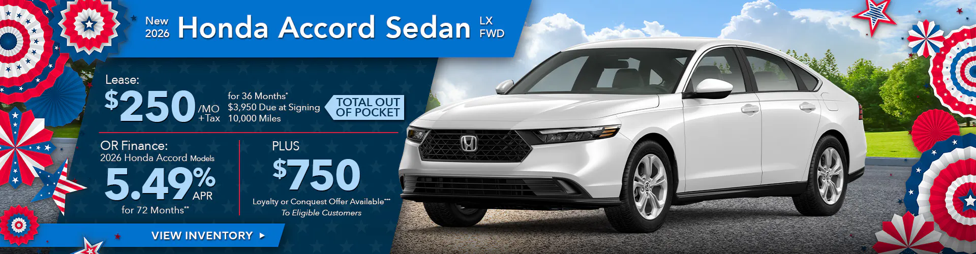New 2026 Honda Accord Sedan LX FWD