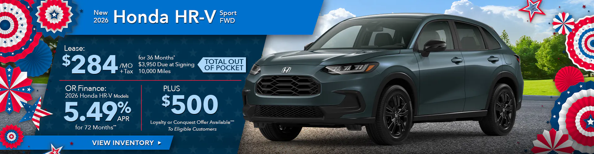 New 2026 Honda HR-V Sport AWD