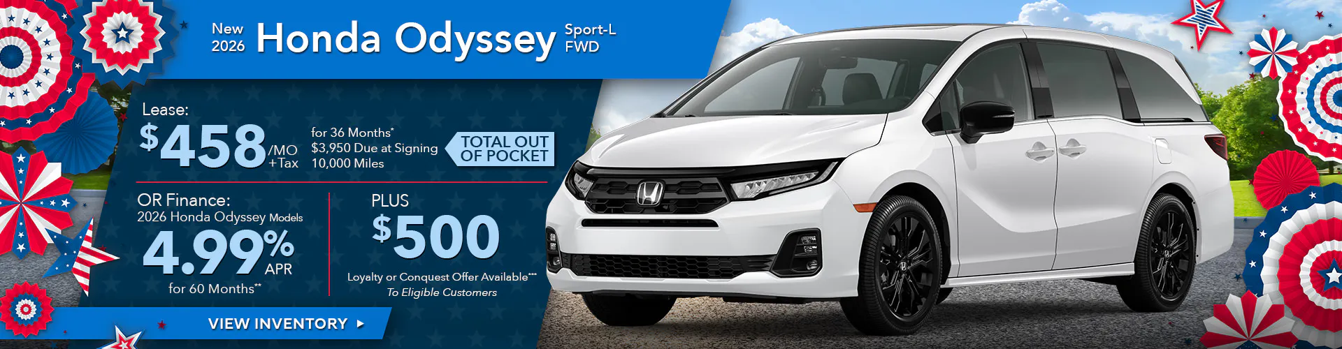 New 2026 Honda Odyssey Sport-L FWD