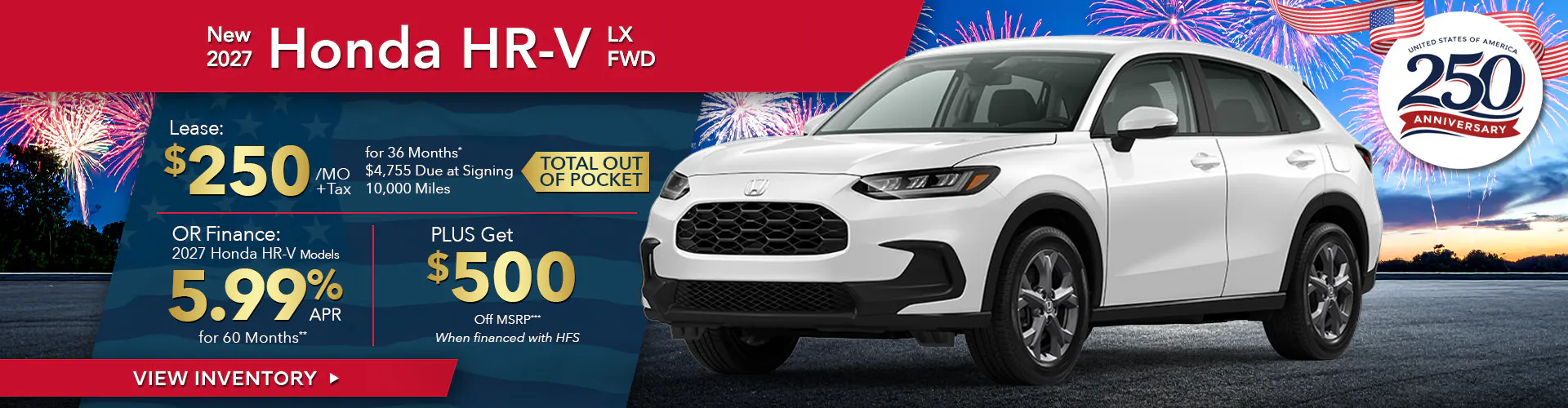 New 2027 Honda HR-V LX FWD