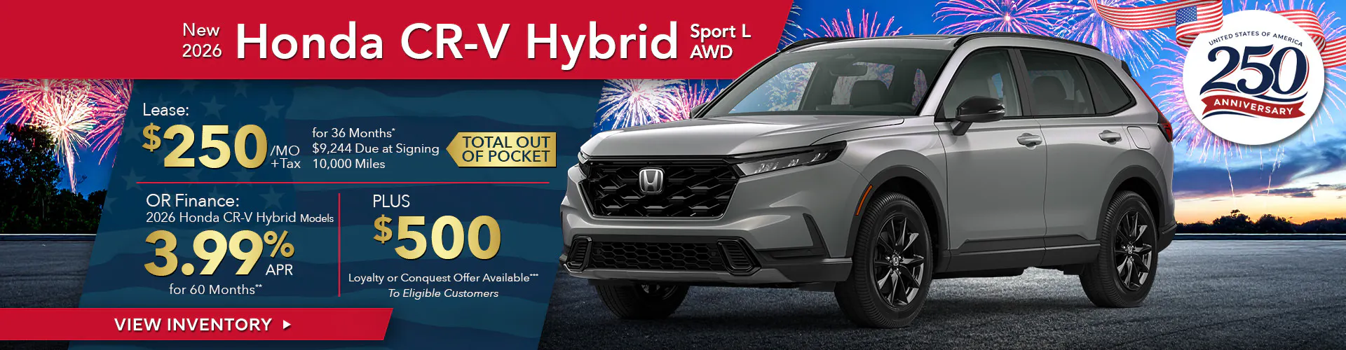 New 2026 Honda CR-V Hybrid Sport L AWD