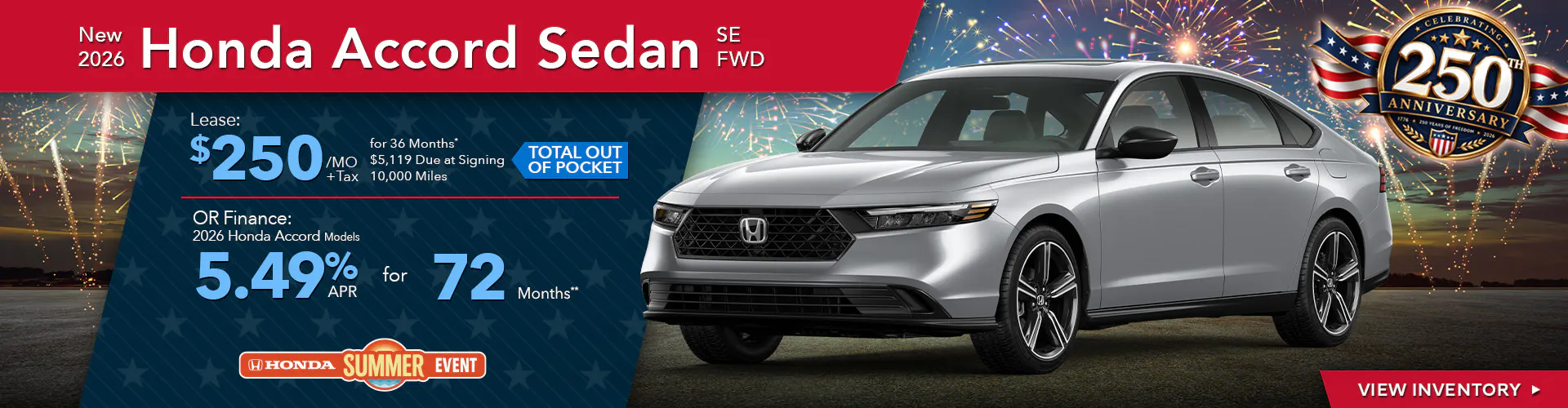 New 2026 Honda Accord Sedan SE FWD