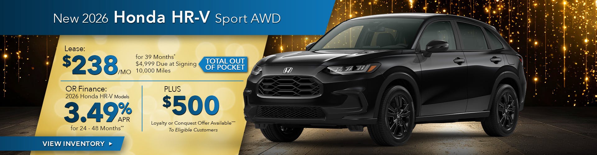 New 2026 Honda HR-V Sport AWD