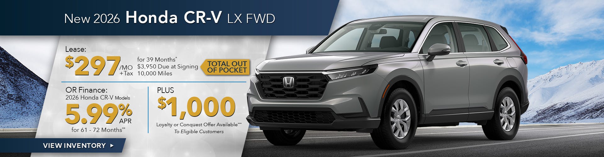 New 2026 Honda CR-V LX FWD