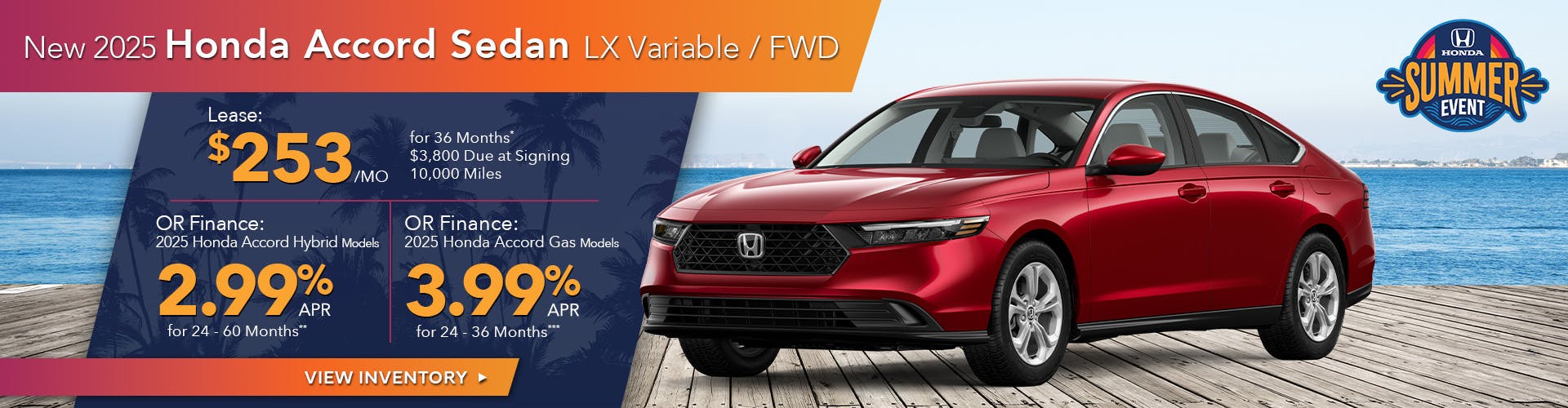 New 2025 Honda Accord Sedan LX Variable/FWD