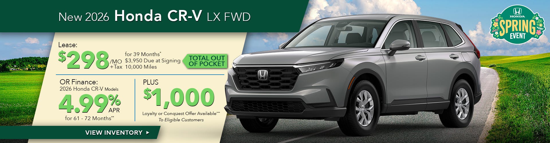 New 2026 Honda CR-V LX FWD