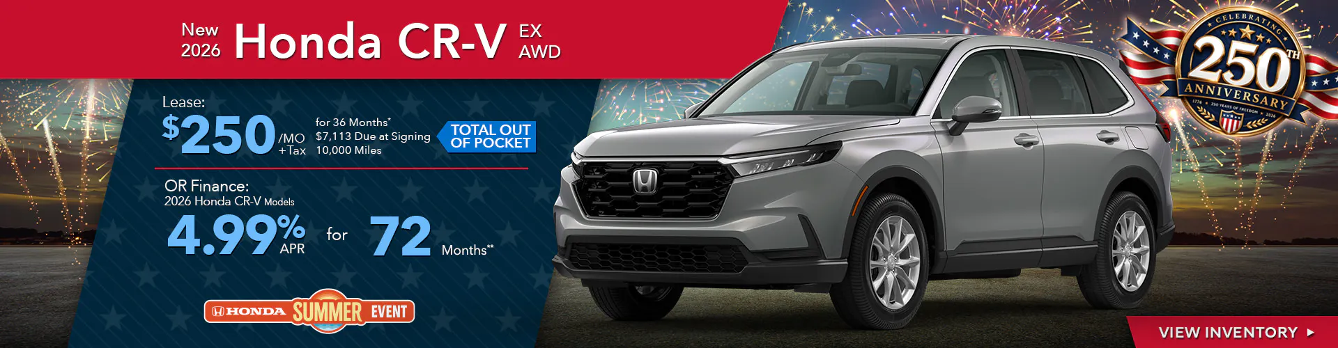 New 2026 Honda CR-V EX AWD
