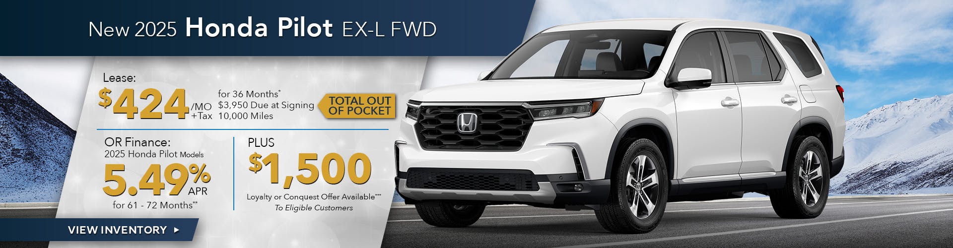 New 2025 Honda Pilot EX-L FWD