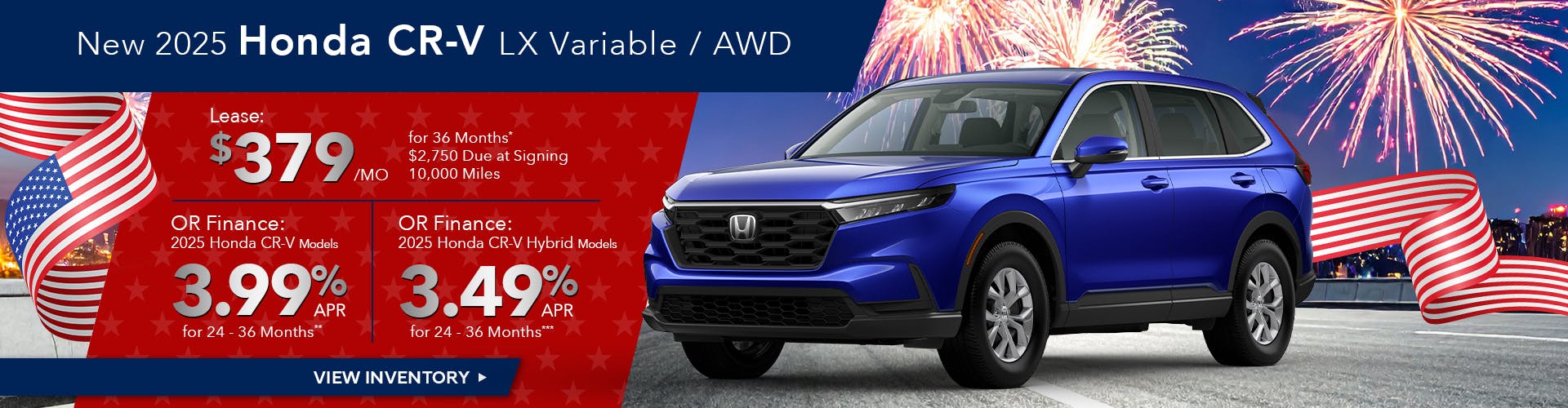 New 2025 Honda CR-V LX Variable / AWD
