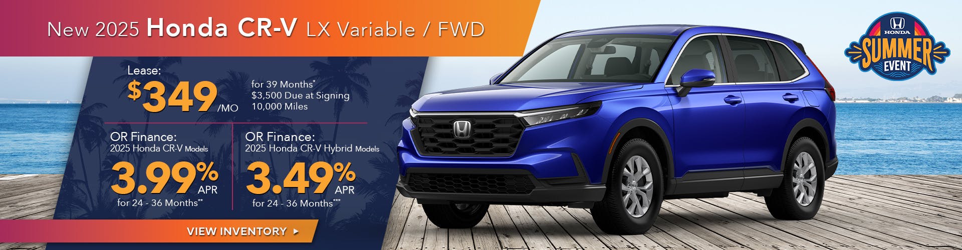 New 2025 Honda CR-V LX Variable / FWD