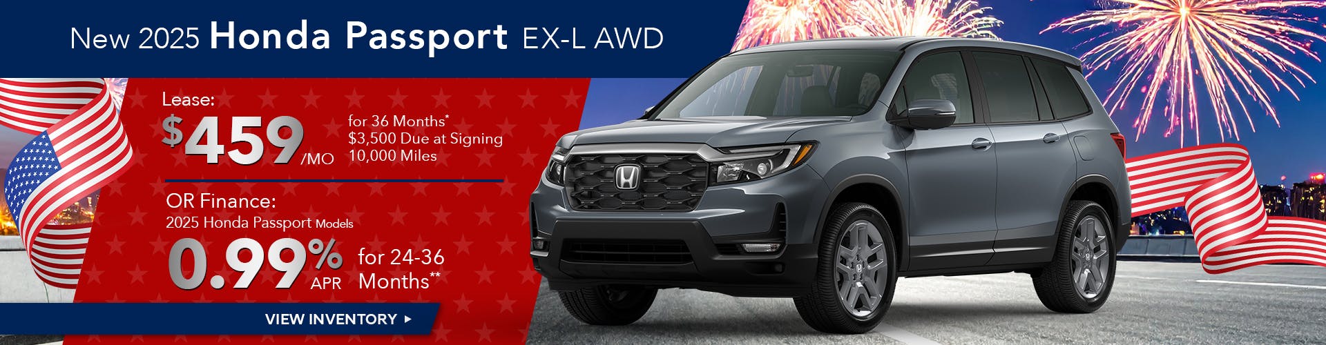New 2025 Honda Passport EX-L AWD