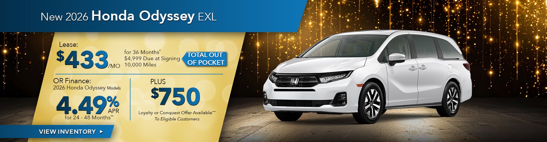 New 2026 Honda Odyssey EXL