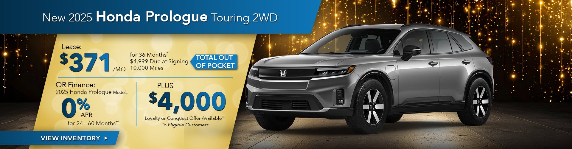 New 2025 Honda Prologue Touring 2WD